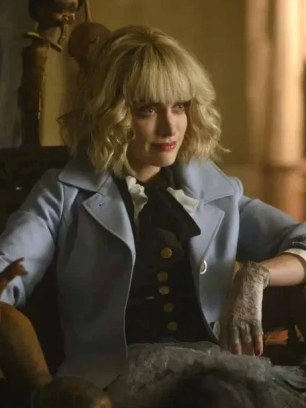 Batwoman Alice Blue Long Wool Coat