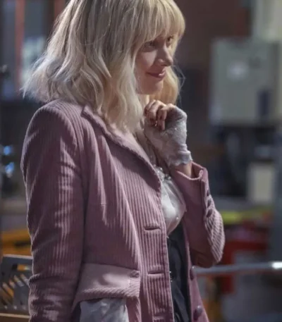 Batwoman Beth Kane Pink Cord Long Coat