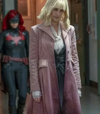 Batwoman Beth Kane Pink Cord Long Coat