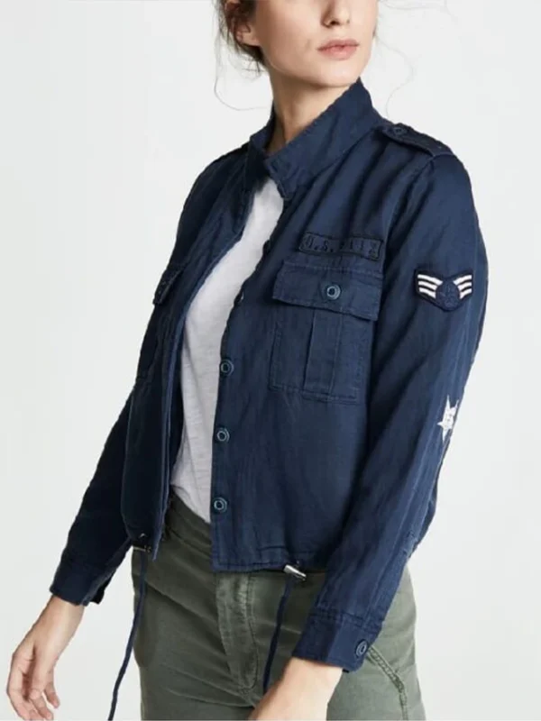 Batwoman Kate Kane Blue Cotton Army Jacket