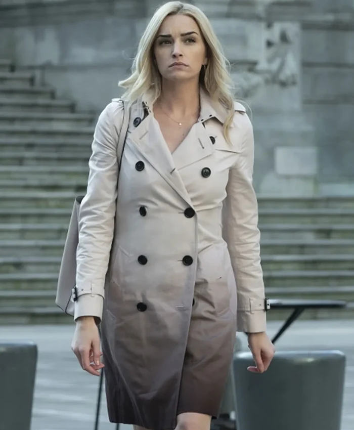 Batwoman Reagan Double-Breasted Grey Coat Batwoman Reagan Double-Breasted Grey Coat