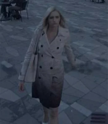 Batwoman Reagan Double-Breasted Grey Coat