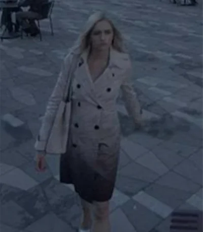 Batwoman Reagan Double-Breasted Grey Coat
