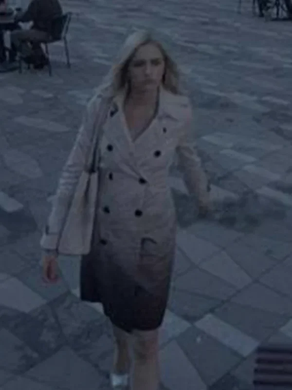 Batwoman Reagan Double-Breasted Grey Coat