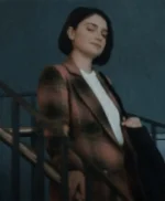 Behind Her Eyes Adele Pink Plaid Coat