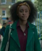 Behind Her Eyes Louise Green Biker Jacket