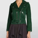 Behind Her Eyes Louise Green Biker Jacket