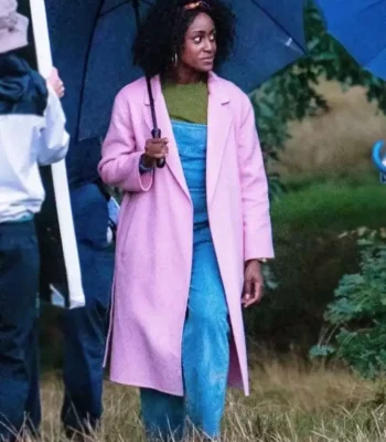 Behind Her Eyes Louise Pink Long Coat