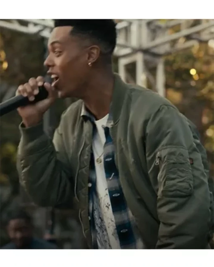 Bel-Air Jabari Banks Green MA-1 Bomber Jacket Bel-Air Jabari Banks Green MA-1 Bomber Jacket