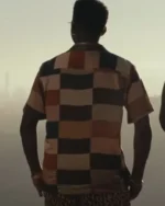 Bel-Air Jordan L. Jones Brown Patchwork Print Shirt