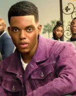 Bel-Air S02 Jabari Banks Purple Denim Jacket