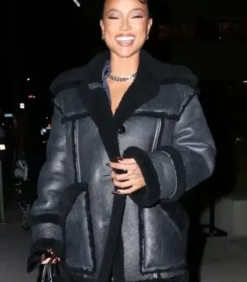 Bel Air S02 Karrueche Tran Aviator Leather Jacket