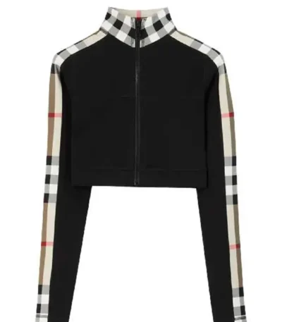 Bel-Air S03 Hilary Banks Plaid Sleeves Zip Jacket