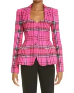 Bel-Air S1 E2 Hilary Banks Pink Plaid Blazer Jacket