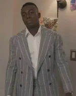 Bel-Air S1 E5 Olly Sholotan Grey Striped Havana Suit