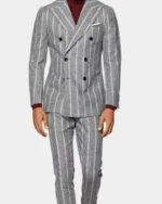 Bel-Air S1 E5 Olly Sholotan Grey Striped Havana Suit