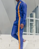 Bel-Air S1 E5 Will Smith Blue Yellow Stripe Pant Shirt Suit