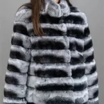 Belinda Real Chinchilla Fur Women Coat Jacket