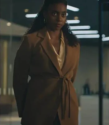 Billions S06 Kate Sacker Brown Coat