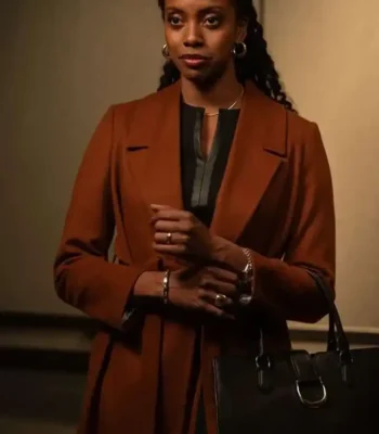 Billions S07 Kate Sacker Brown Trench Coat