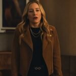 Billions Season 7 Piper Perabo Suede Brown Jacket