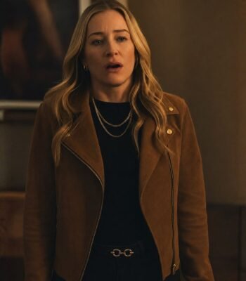 Billions Season 7 Piper Perabo Suede Brown Jacket