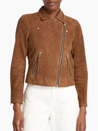 Billions Season 7 Piper Perabo Suede Brown Jacket