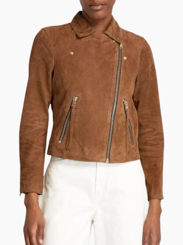 Billions Season 7 Piper Perabo Suede Brown Jacket