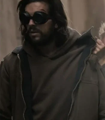 Bird Box Barcelona 2023 Mario Casas Brown Jacket