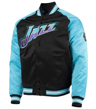 Black-Light Blue Utah Jazz Hardwood Classics Reload 3.0 Jacket