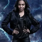 Black Lightning Jennifer Pierce Cropped Jacket
