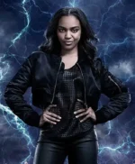 Black Lightning Jennifer Pierce Cropped Jacket