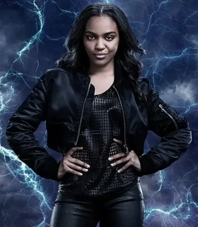 Black Lightning Jennifer Pierce Cropped Jacket