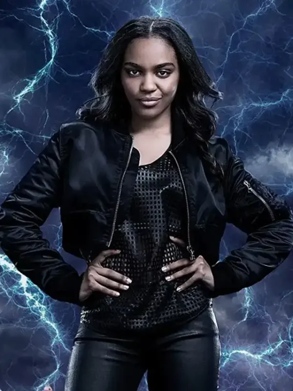 Black Lightning Jennifer Pierce Cropped Jacket