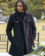 Black Lightning Jennifer Pierce Double Breasted Coat