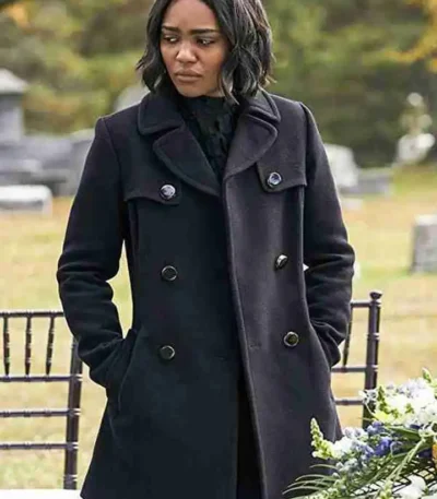 Black Lightning Jennifer Pierce Double Breasted Coat