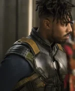 Black Panther Erik Killmonger Leather Costume Vest