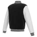 Black-White Washington Commanders Letterman Jacket
