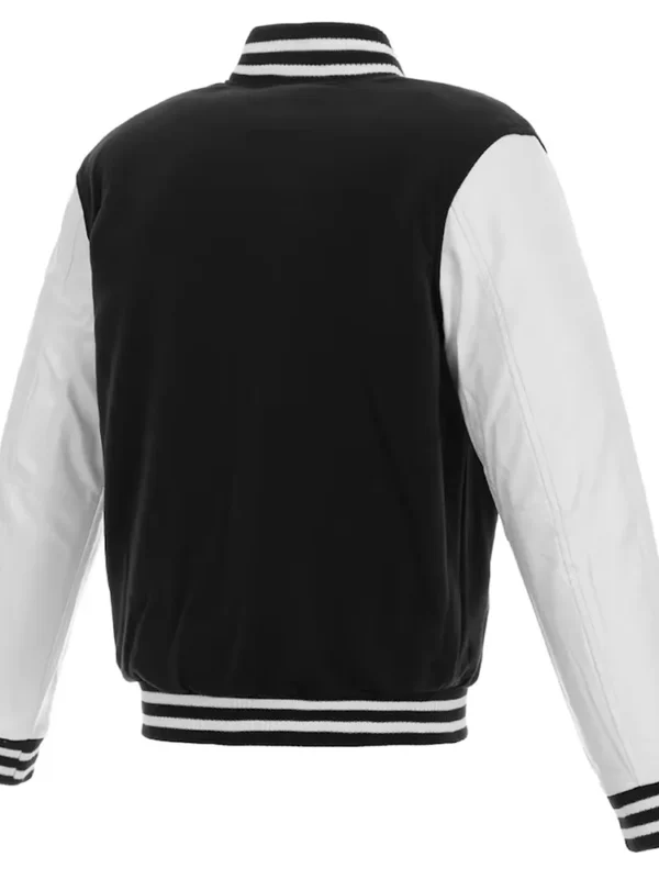 Black-White Washington Commanders Letterman Jacket