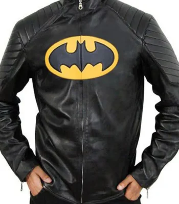 Black & Yellow Batman Lego Leather Jacket