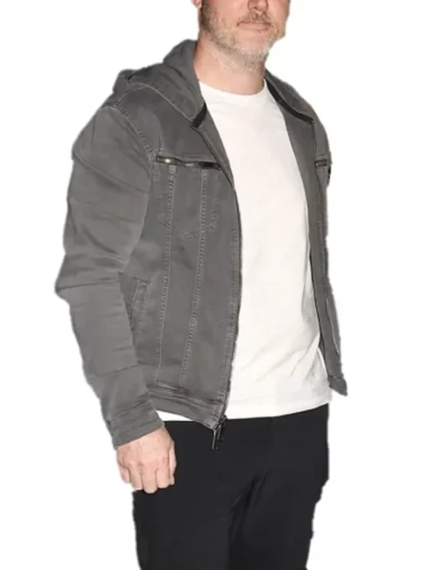 Dave Wilson Bloodshot Grey Hooded Jacket
