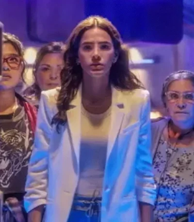 Blue Beetle 2023 Bruna Marquezine White Blazer
