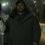 Harvey Guillén Blue Beetle 2023 Grey Coat