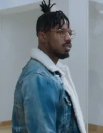 Black Panther Erik Killmonger Blue Denim Trucker Jacket