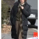 Boston Strangler 2023 Keira Knightley Black Coat