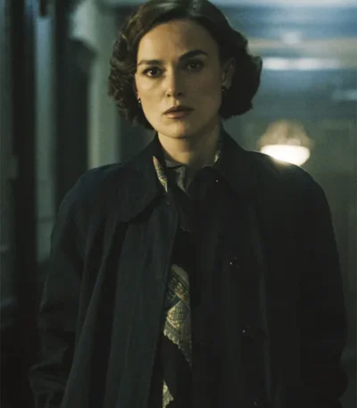 Boston Strangler 2023 Keira Knightley Blue Coat