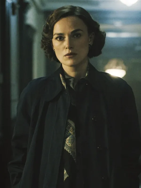 Boston Strangler 2023 Keira Knightley Blue Coat