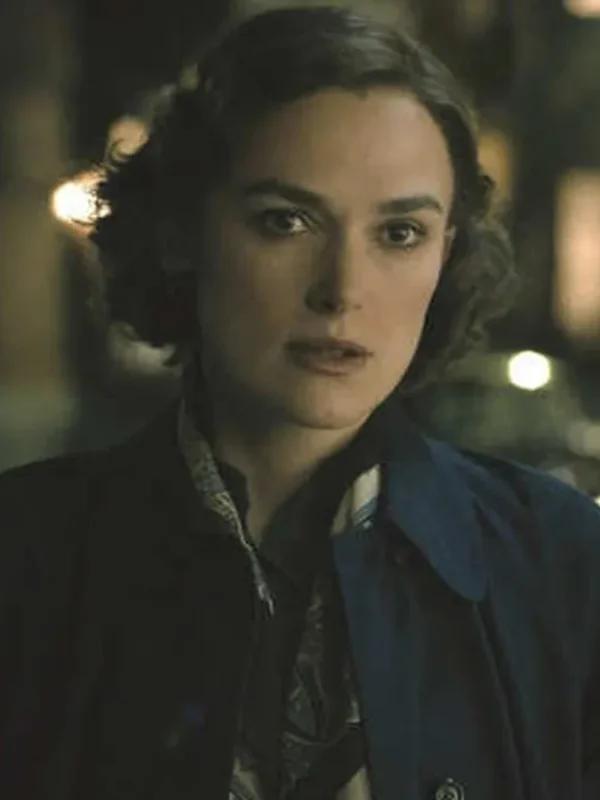 Boston Strangler 2023 Keira Knightley Blue Coat