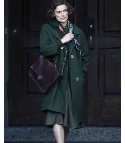 Boston Strangler 2023 Keira Knightley Green Coat