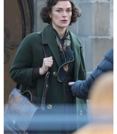 Boston Strangler 2023 Keira Knightley Green Coat